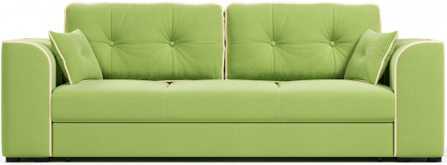 Диван прямой Нарвик с кантом велюр макс Зеленый28 M